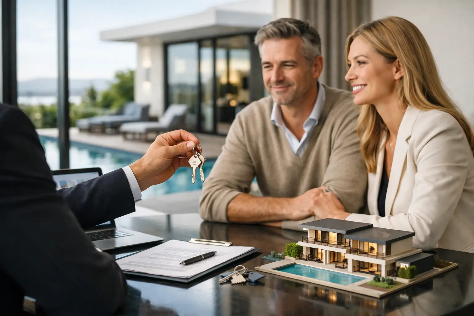Ablauf der Immobilienvermietung im Premiumsegment